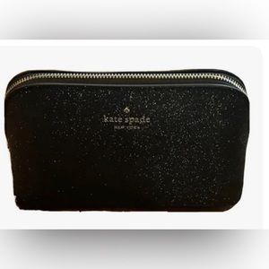 Kate Spade Glitter Cosmetic Case. NWT